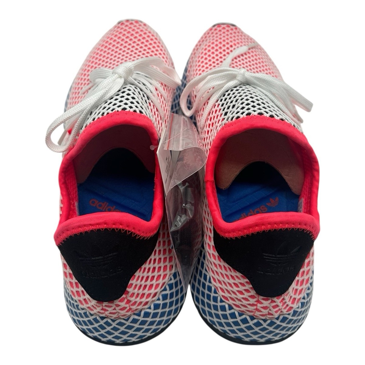 Adidas Deerupt Runner 2018 Men\'s Running Shoes Size 12 CQ2624 Solar Red/Bluebird adidas Deerupt Red Blue | eBay main image 2
