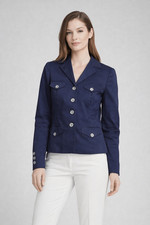 Lauren Ralph Lauren Navy Cropped Blazer Jacket Women Size 2