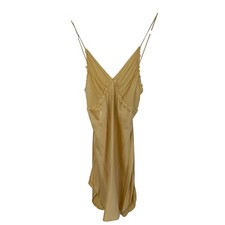 Vintage Victoria  s Secret 100 Silk Lace Bias Slip Dress M Chemise Gold Label