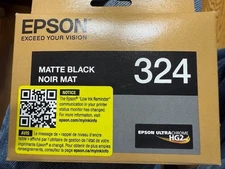 Genuine Epson 324 Photo Matte Black  Standard Ink Cartridge (T324820) Exp. 07/26