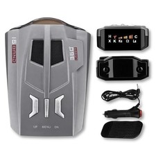 KF Premium V9 16-Band 360 Car Trucker Laser Radar Detector with Speed Voic...