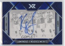 2018 Panini XR Luminous Endorsements Blue 2/49 Kyle Lauletta #LE-30 Auto 0jd0