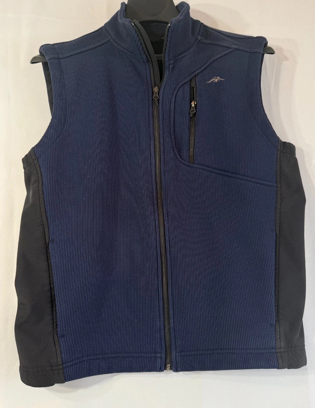 Pacific Trail Mens Medium Navy Fleece Vest Full Zip Outdoor Layer