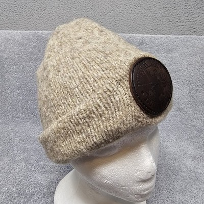 Duluth Pack Duluth Minnesota Mohair Stitched Leather Patch Gray Beanie New Duluth Pack Logo Beanie main image 4
