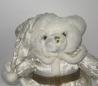 Vintage Dan Dee 2000 Keepsake Memories Bear Stuffed Plush Limited Edition Gold