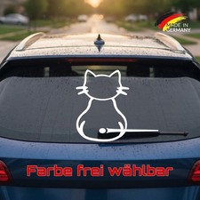 Katze Auto Aufkleber Scheibenwischer beweglich Sticker Tuning Auto lustig #149