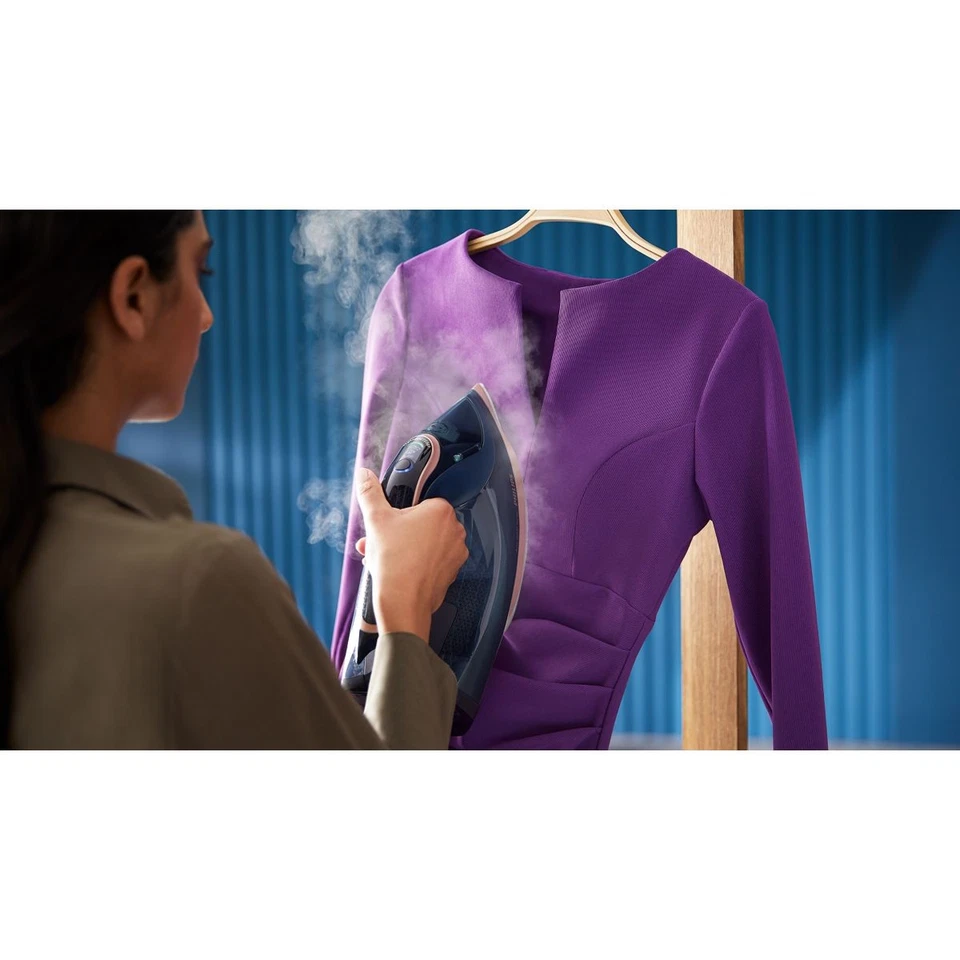 Fer à repasser PHILIPS DST8050/20 fer à vapeur bleu et doré - Photo 3/4