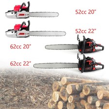 52cc62cc Chainsaw 2022 Bar Powered Engine 2 Cycle Gasoline Chain Saw