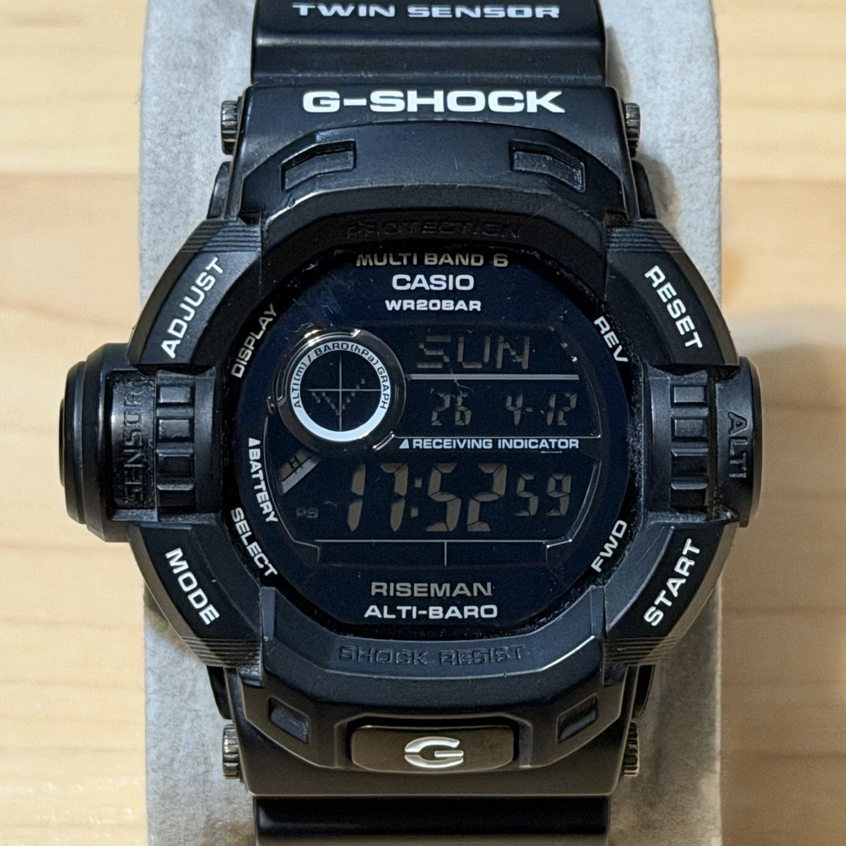 G-SHOCK GW-9200 ブラック Casio G-Shock GW-9200BWJ-1 Garish Black Riseman Solar Atomic