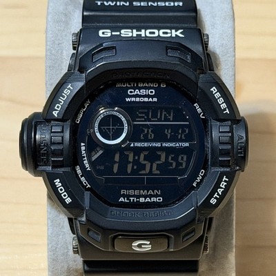 Casio G-Shock GW-9200BWJ-1 Garish Black Riseman Solar Atomic