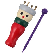 Wooden Wool Knitter Yarn Craft Sewing Tool Knitting Doll With Needle