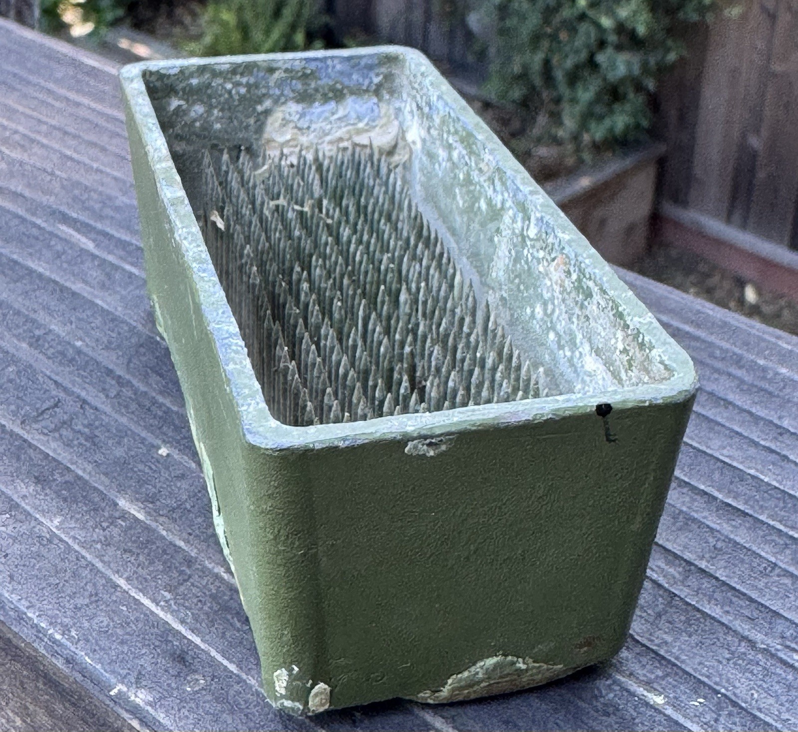 Vintage Metal Pin Spike Flower Frog Arranger Approx 5.5” X 2” 1 & 5/8” / 2 Lbs