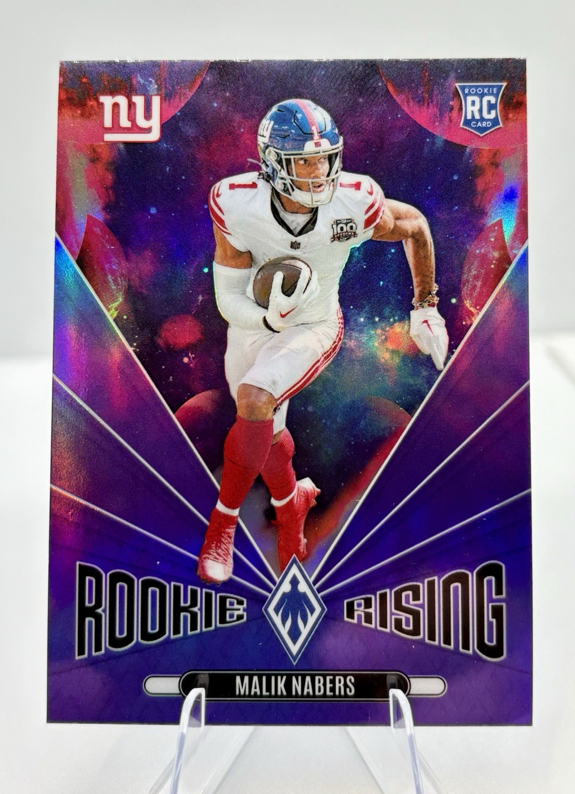 2024 Panini Phoenix - Rookie Rising Malik Nabers #RR-MNS Purple (RC)