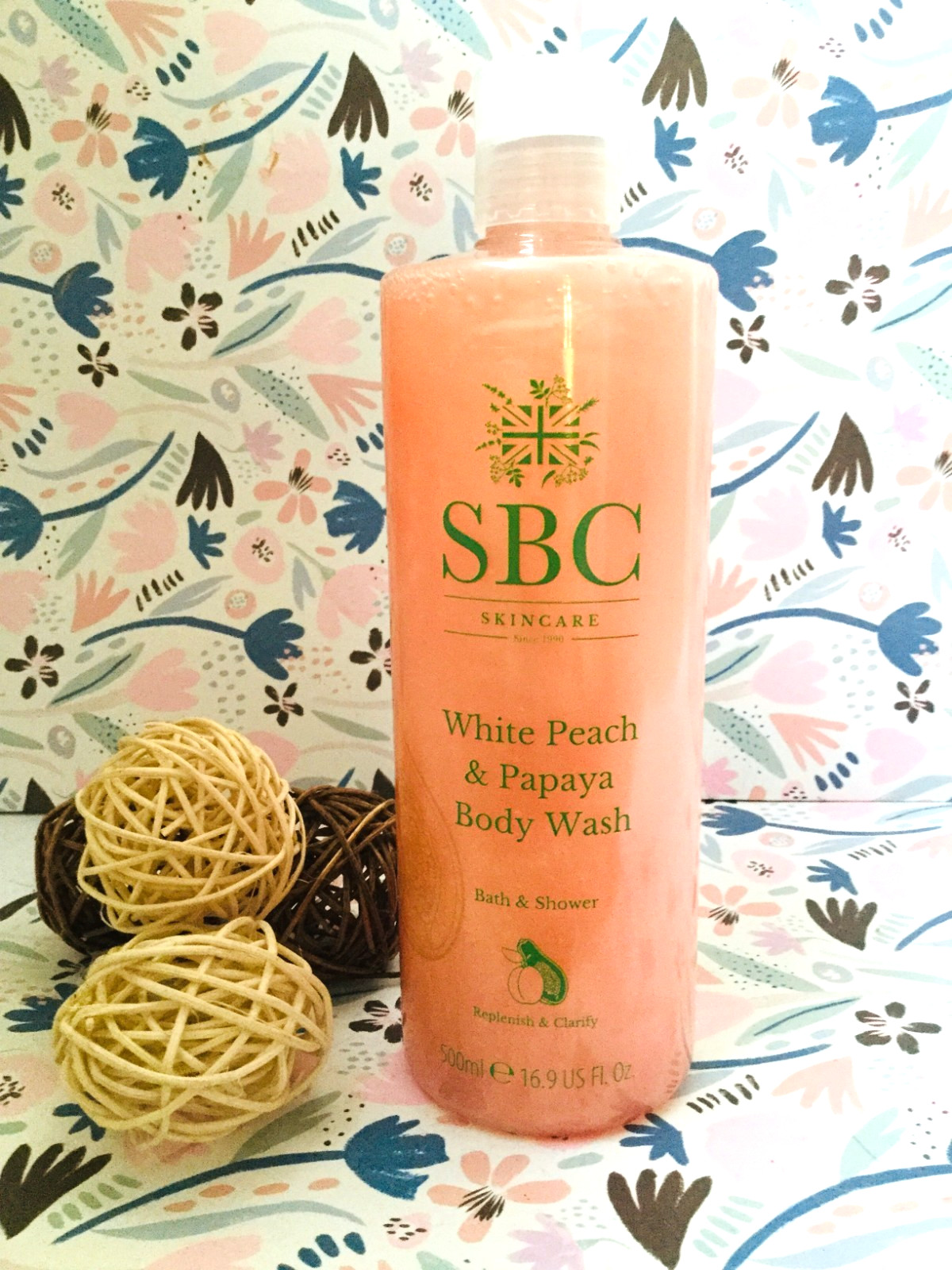 SBC 💖White Peach & Papaya Body Wash 500ml NEW