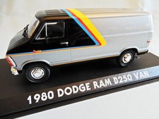 Direct Import Greenlight 1/43 1980 DODGE RAM B250 VAN STREET VAN Dodge Ram Stree