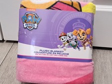 NEW Nickelodeon Paw Patrol Kids Plush Blanket. 62X90Inch. Fits Twin/Full Bed.