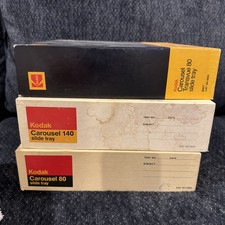 Kodak Carousel Slide Tray Lot Of 3: 80, 80 Transvue, And 140