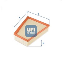 Luftfilter UFI 30.663.00 Filtereinsatz FüR Wind Renault Twingo 2 E4MB E4MC CN0N