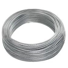 Vinyl Coated Picture Hanging Wire #4 100-Feet Braided Silver 