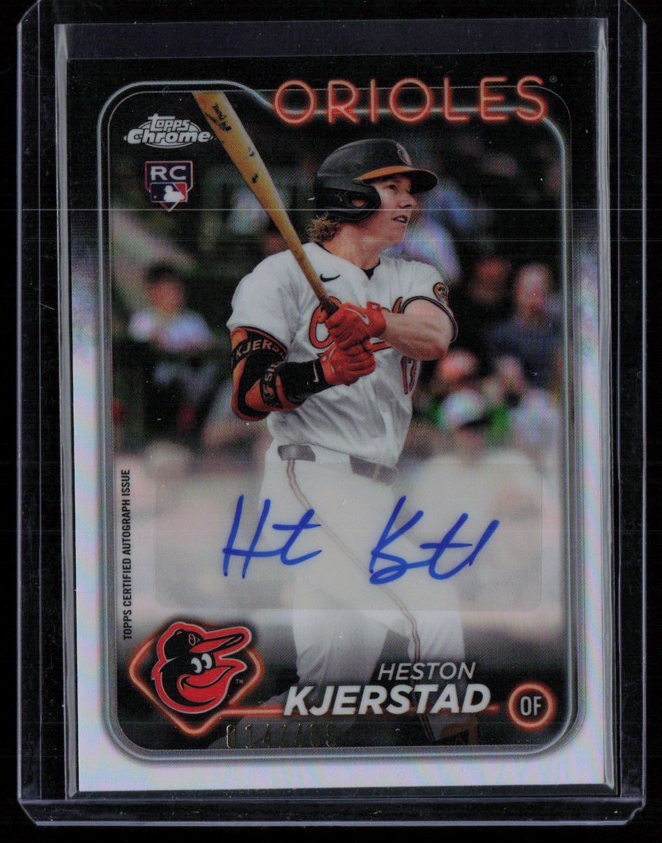 HESTON KJERSTAD 2024 TOPPS CHROME UPDATE REFRACTOR AUTO RC AUTO 014/499