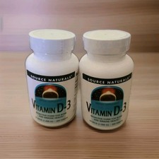 Vitamin D-3 1000 Iu Supports Bone Immune Health 200...2 Bottle Lot