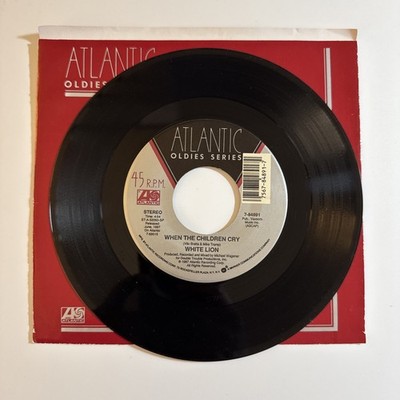 White Lion When The Children Cry/Little Fighter 45rpm 7'' EX