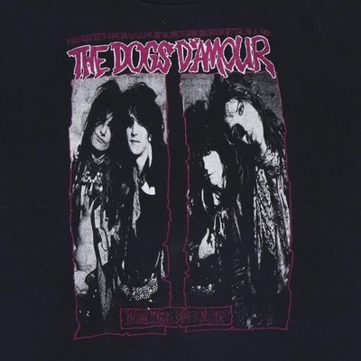 Vtg The Dogs D'Amour Band It Only Pours Cotton Black S-5XL Unisex Shirt RS313