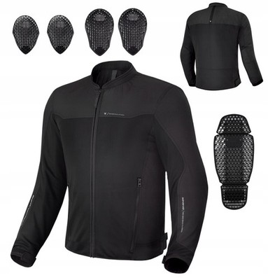 SHIMA OPENAIR MEN BLACK Motorradjacke in Größe M