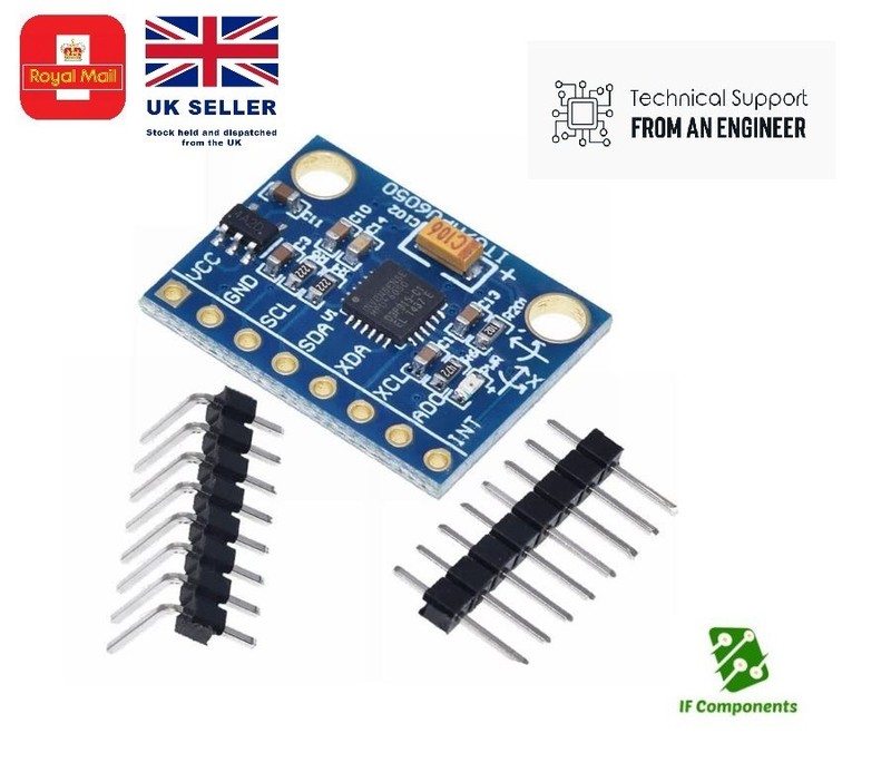 MPU-6050 GY-521 3 Axis  Gyroscope Accelerometer Module 3V-5V Arduino Pi