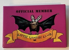 Little Vampire's Diary Book Advertising Official Little Vampire Club Button Pin