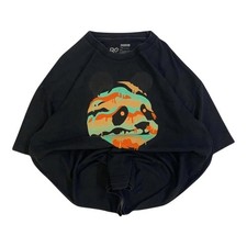 LRG 2000s Baggy Panda Graphic Short Sleeve T Shirt Black XXL