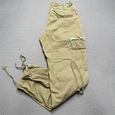 VTG Abercrombie  Fitch Cargo Pants Womens 31 Khaki Green Baggy Military y2k