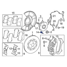 For Toyota Camry 02-26 Toyota 9008010067 Disc Brake Caliper Anchor Plate Bolt