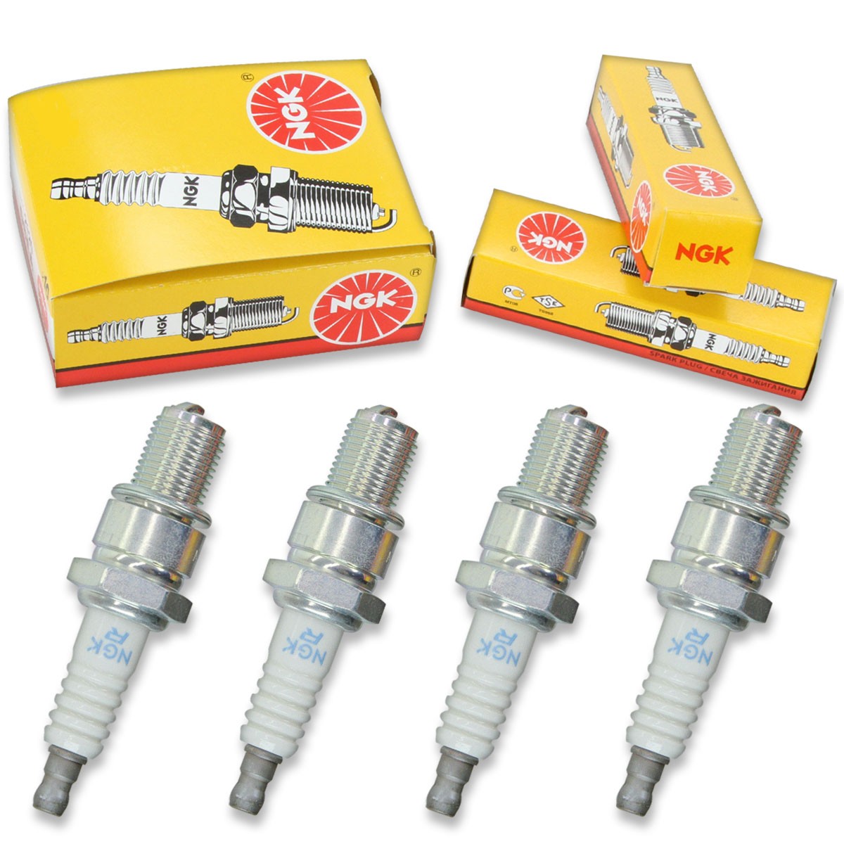 4pcs 2004 Ski-Doo GSX 500SS Sport NGK Standard Spark Plugs 597cc 36ci Kit kr