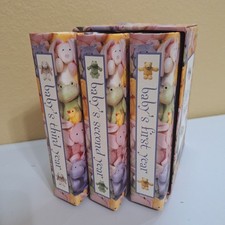 Baby's First Three Years Photo Album Set Holds 4" x 6" Pictures