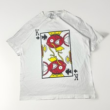 Uniqlo Pokemon Shirt Mens Large White Magikarp King Card Gyarados Nintendo UTGP