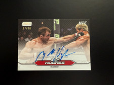 2025 TOPPS UFC STADIUM CLUB MATT HUGHES ON-CARD AUTO SP AUTOGRAPH 07/10
