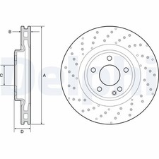 2x DELPHI Bremsscheibe BG4658C für GLA X117 MERCEDES CLA W176 KLASSE X156 C117 2x DELPHI Bremsscheibe BG4658C für GLA X117 MERCEDES CLA W176 KLASSE X156 C117