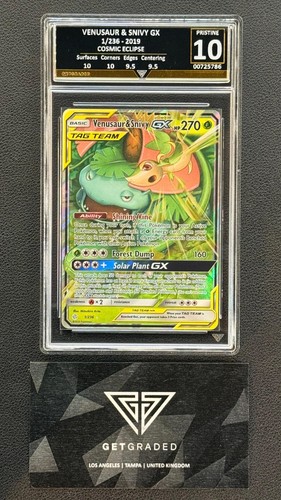 Venusaur & Snivy-GX graded PSA 10 for sale on eBay