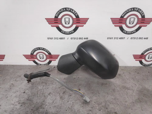 HONDA JAZZ MK2 N/S WING MIRROR GENUINE NSF PASSENGER LEFT BLACK COLOUR 2002-2008