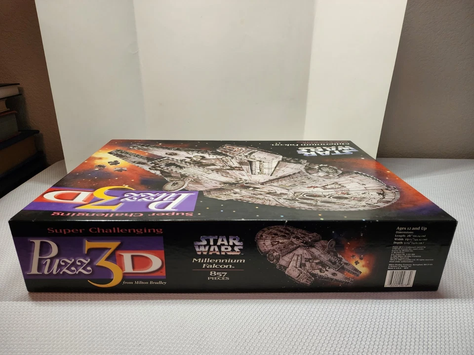 Rompecabezas Star Wars Halcón Milenario 3D Wrebbit, 857 piezas de espuma, edición 1995 Foto 4 de 4