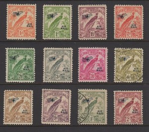 1932-34 New Guinea Sc# Between C28-C40 M-LH & Used Cat $73.80