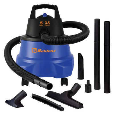 #ad Koblenz WD 5MA 5 Gal Wet Dry Vacuum w Blower Black Blue $50.00