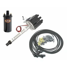 Pertronix Flame-Thrower Fits Chevy Fits V8 Dist, Coil & Wire Kit, 6 Volt