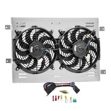 Aluminum Radiator Shroud Fan For 1997-2004 2000 Chevy Corvette Z06 C5 5.7L V8...