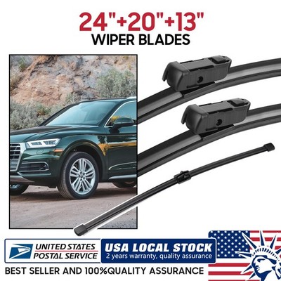 24''&20''&13'' Top-Lock Windshield Front+Rear Wiper Blades fit 2009-2023 Audi Q5
