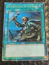 YuGiOh Reinforcement Of The Army RA01-EN051 Quarter Century Secret Rare 1st Ed
