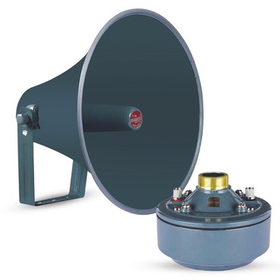PA Horn Speaker Set 2'' Driver 600W Weatherproof Aluminum Outdoor System