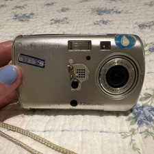 Olympus Stylus 300 Digital Camera 3.2MP Silver Y2K Digicam Untested READ