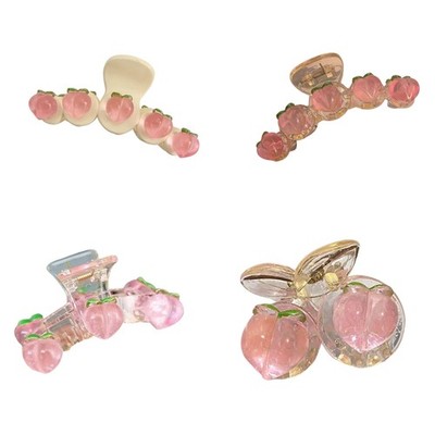Transparent Shark Hair Clip Aesthetic Spring Sweet Hair Claw for Girl